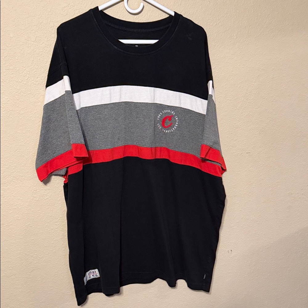 Cookies sf Black and Gray Short Sleeve knit Tee 4xl